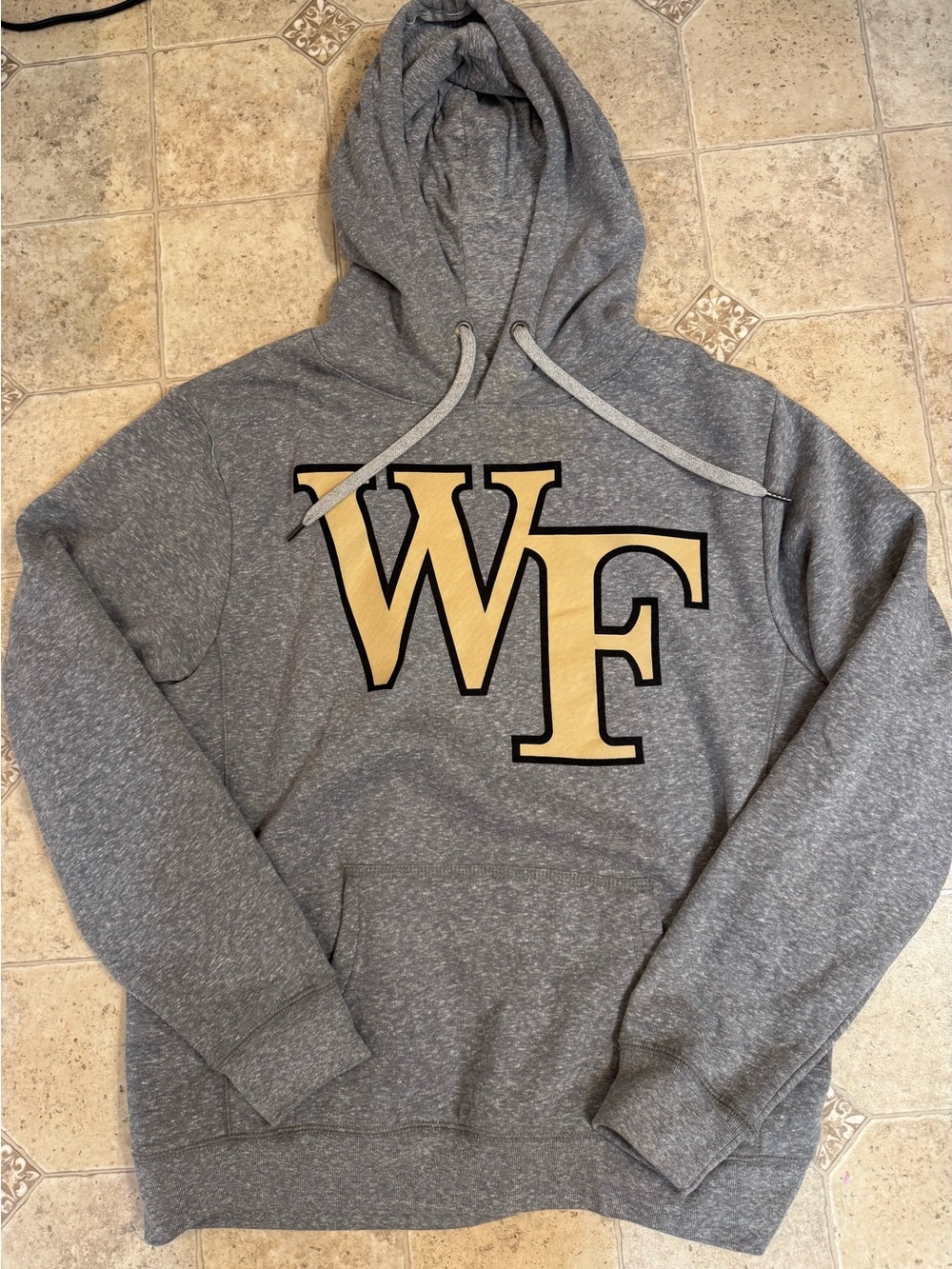 League Gray Wake Forest WF Hooded Sweatshirt Sz Adult Medium College Basketball